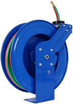 Geelife Welding Hose Reel Retractable 1/4 Inch x 50ft Twin Oxygen Acetylene Rubber Hoses Heavy Duty Industrial Single Arm - Image 5