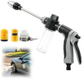 High Pressure Hose Nozzle, Pressure Washer Gun with 360° Rotating Head, 4 Adjustable Spray Modes Power Washer Nozzle for 3/4" Garden Hose, Suitable for Car Yard Patio Pets Washing (B) by Unknown