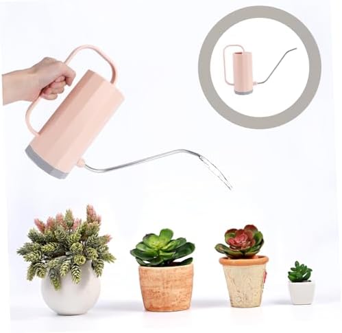 Toddmomy 2pcs Watering Can Outdoor Water Can Long Spout Indoor Mister Slim Irrigation Plant Watering Water Jug Shape Garden Gooseneck Kettle Drip Handle Cactus Houseplant Containers Pink - Image 7