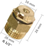 2Pcs 180° Brass Refraction Nozzle 1/2" Male Thread Misting Sprinkler Garden Flower Vegetable Nebulizer Sprayer for Garden, Patio, Greenhouse - Image 7