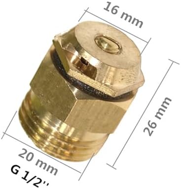 2Pcs 180° Brass Refraction Nozzle 1/2" Male Thread Misting Sprinkler Garden Flower Vegetable Nebulizer Sprayer for Garden, Patio, Greenhouse - Image 7