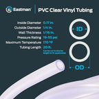 Eastman 0.17 Inch ID (1/4 Inch OD) PVC Clear Vinyl Tubing, 20 Foot Length, 98560 (Pack of 10) - Image 4
