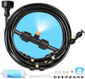 35FT Mister for Outside Patio Misting Cooling System, 35FT (11M) Misting Line+7 Brass Mist Nozzles+Water Filter, Outdoor Mister System for Garden Greenhouse Trampoline Waterparke by Eledom