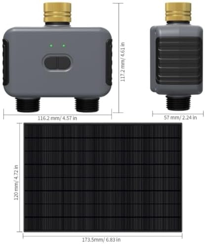 Solar WiFi Water Timer WiFi Solar Irrigation Controller Waterproof - Image 2