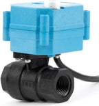 U.S. Solid 1/2” PPE Motorized Ball Valve with US Plug - Plastic Electrical Ball Valve, 2 Wire Auto Return, AC 110~230V, Normally Closed - Image 4