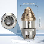 Anrain 3/8 Sewer Jetter Nozzle for 40 L/min Pressure Washer, 360 Degree 3/8 NPT Sewer Jetter Rotating Nozzle, Stainless Steel, for Vehicle Cleaning, Industrial Equipment Cleaning, 2-Year US Warranty - Image 2