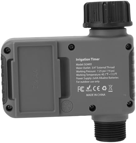 Srliya Hose Timer, Programmable Irrigation System for Garden Hose with Rain Delay Setting, Digital Water Timer for Lawn Yard Pool Greenhouse - Image 7