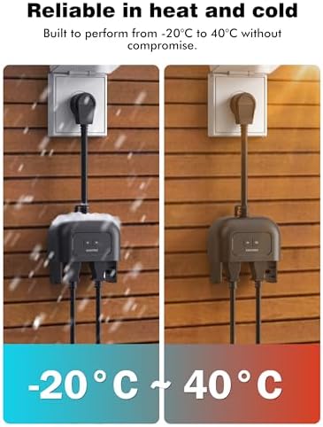 EIGHTREE Outdoor Smart Plug, Timer Outlet with 2 Independent Outlets, 15A - Image 5