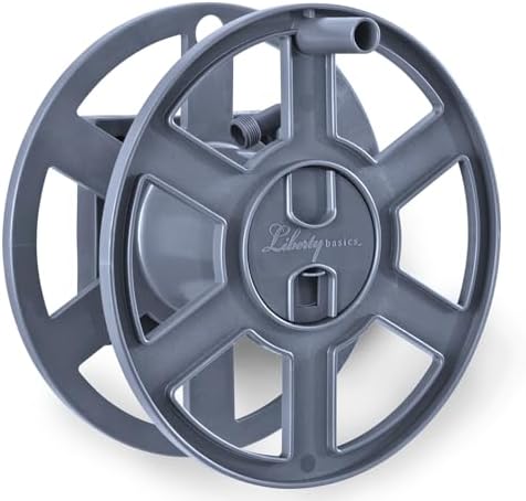 Liberty Garden Products Basics 510 Wall Mount Hose Reel, Gray Side Reel by LibertyGardenProducts