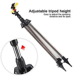 1/2 Inch Impact Sprinkler Head on Tripod Base, Adjustable Metal Tripod, Heavy Duty Long Range Lawn Watering System, 360 Degree Rotating Sprinkler, 4.5 x 4.3in - Image 5
