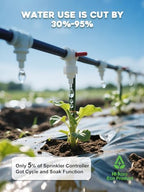 Indoor Smart Sprinklers Controller WiFi, Irrigation Controller Easy Use App Enabled, 6 Zone + 16 Plans, Save Water Auto Skip Rain, Freeze & Wind, 10 Minutes Install - Image 5