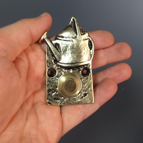 Brass Watering Can Doorbell Button,Wired Wall-Mounted Door Bell Push,Antique Vintage Decorative Entry Door Hardware (Antique Brass) - Image 2