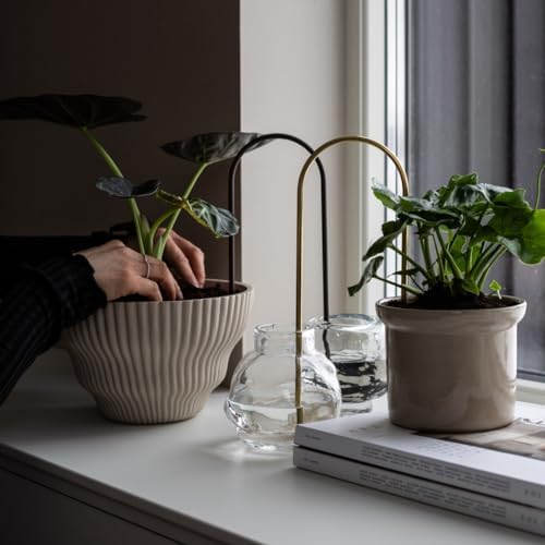 Beautiful Self-Watering Wick System for Effortless Plant Care, Automatic Drip Irrigation, Sustainable & Stylish Scandinavian Design, Ideal for House Plants (M, Brass Patina) - Image 7