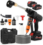 Cordless Portable Washer, Car Wash Kit, 6-in-1 Nozzle, 5 Meter Hose, 900 Max PSI Water Jet, Draw Water Anywhere, for Cars, Fences, Driveways, Home, Garden by Unknown