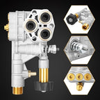 7108366 Pressure Washer Pump Manifold Replacement Kit for 510020 and 520006 Axial Cam Pressure Washer Pumps - Image 5