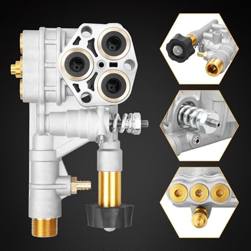 7108366 Pressure Washer Pump Manifold Replacement Kit for 510020 and 520006 Axial Cam Pressure Washer Pumps - Image 5