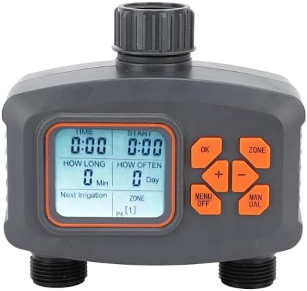 Water Timer 2-Outlet, Rain Sensor, Adjustable Schedule - Image 4