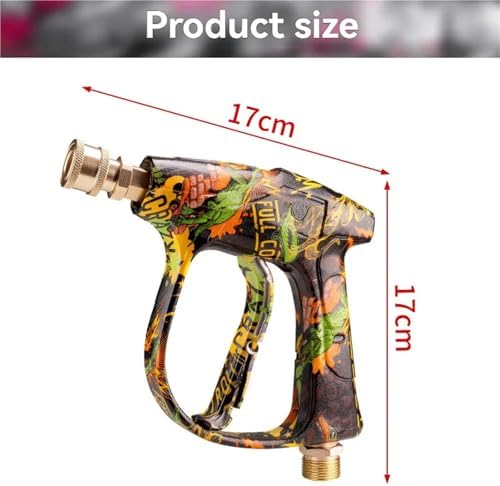 2026 Upgraded Graffiti High Pressure Washer Gun, Premium Aluminum Valve & Solid Copper Head, 5-Color Nozzle Set, 1/4" Quick Connect - Image 4