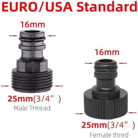 Expandable Garden Hose Repair Kit 10PCS Hose Quick Connector Nipple 3/4 Inch Male Threaded Pipe Adapter for Garden Tubing Drip Irrigation Watering System(F-USA) - Image 3