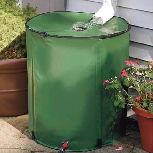 Foldable Water Storage Barrel Rainwater Collection Barrel with Spigot for Garden Water Catcher, Camping Emergency Water Storage Bladder(1000L) - Image 6