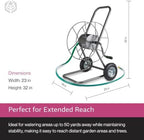 Yard Butler Hose Cart, Metal Hose Caddy, 2 Wheels, 200 Feet - Image 6