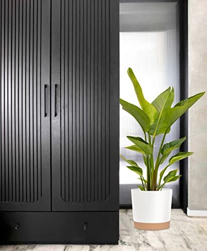 Plant Pots for Indoor Plants, 2 Pack 12 Inch Pots for Plants (12” White) - Image 5