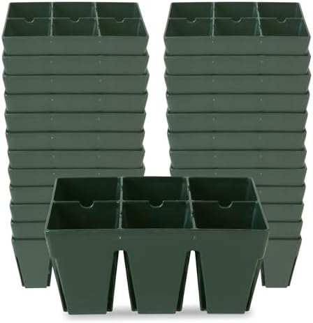 Epic Gardening 6-Cell Seed Starter Tray - 24 Trays - Sage Green by EpicGardening