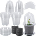 EBaokuup 20 Pack Self Watering Seed Starter Pot, 3 Inch Automatic Watering Plant Nursery Pots with Humidity Dome, Self Watering Nursery Pots for Potted Plants Seed Germination by EBaokuup