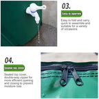 Folding Rainwater Collection Barrel with Filter and Spigot, Portable Water Storage System for Garden and Patio Use - Image 6