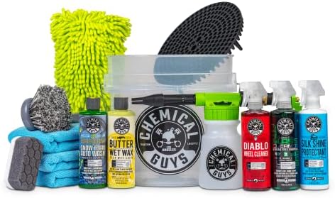 Chemical Guys Arsenal Builder Car Wash Kit (14 Pieces) with Leather Cleaner and Conditioner Detailing Kit (9 Pieces) - Image 2