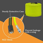 M MINGLE Pressure Washer Hose 50FT x 1/4", Stainless Steel M22 14mm Adapter - Image 6