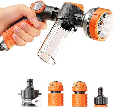 Car Wash Nozzle for Hose 8 Patterns Sprinkler Attachment by Unknown
