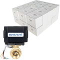 3/4" Brass Motorized Ball Valve - NPT Electric Water Valve 5 Wire with Full Port, 9-24V DC Electrical Ball Valve,Indicate Open or Closed Position, IP67 by movafaFH