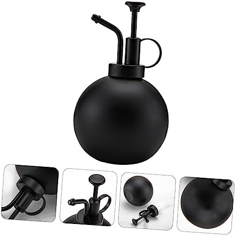 500ml Stainless Steel Watering Can for Plants and Flowers, Black - Image 4