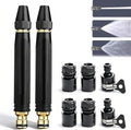 Heavy Duty High Pressure Hose Nozzle, 2026 New 8X Booster Car Wash Water Gun with Adjustable Spray (Jet/Mist/Shower), Copper Alloy, Tool-Free Setup – for Garden, Lawn, Plant Watering (2PCS) by Mrkyy