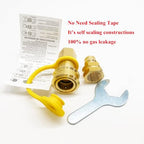 3/4" Female Solid Brass Dual Fuel Generator Natural Propane Hose Quick Connect Disconnect Fittings Convert for Pipe Natural Gas Supply for Generators - Image 3