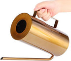 Gold Stainless Steel Watering Can with Long Spout for Indoor Plants by Unknown