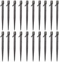 Lxcom Lighting 50 Pack Irrigation Drippers 28cm/11in Drip Emitters Adjustable 360 Degree Full Circle Fan Shape with Stake Micro Sprayer Drip for 1/4 inch Irrigation Tube Hose for Garden(Black) by LxcomLighting