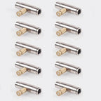 10 Pack 6MM Misting System Nozzle with 1/4" Slip Lock Fog Mist Nozzle Connector, High Pressure Brass Mister Head Clogging-Prevent for Landscaping, Air Humidification(Size:Orifice 0.8mm,) by Unknown