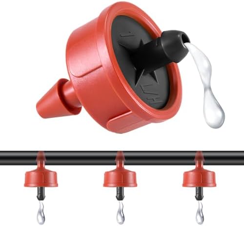 300pcs 1 GPH Pressure Compensating Drippers for Drip Irrigation by NRWRTY