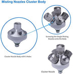 Fogland Pump Misting System: Outdoor Misting System 49ft Misting Cooling System with 16pcs 0.016" Orifice Thread Stainless Steel Misting Nozzle for Patio Garden Backyard - Image 6