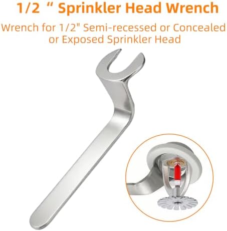 5Pc Fire Sprinkler Head Pendent Type, 155℉ Fire Sprinkler Heads 1/2" Inch Thread 68°C Quick Response Water Spray Down 1/2" NPT for Home/Commericial/Workshop/Residential Building (Pendent Type) - Image 7