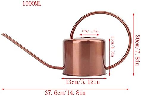 Garden Watering Can Copper Colored Watering Can Metal Watering Can With Removable Spout Plant Watering Can For Indoor Plants Watering Can Outdoor Plants Copper gold Watering Can for Outdoor Plants - Image 2