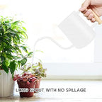 Watering Can Indoor Plants, 35 oz/1000 ml Metal Stainless Steel Watering Can Pot with Long Spout for Indoor House Plants Bonsai Outdoor Garden Flower Decorative (White) - Image 3
