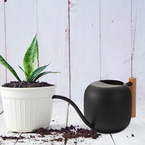 Xmas Stainless Steel Spray Watering Can 1200ml Vintage Black for Plants - Image 4