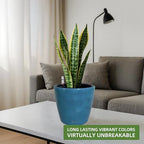 Dexceder 11x10 Self Watering Planter (Peacock Blue Gradient) - Image 6