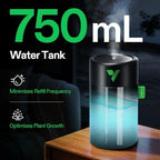 VIVOSUN AeroStream U075 USB Humidifier, 750ml Cool Mist Mini Humidifier with 2 Mist Modes, Auto Shut-Off, Smart Remote Control with VGrow, Designed for Small Grow Tents/VGrow (Pack of 2) - Image 2