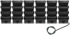 Vertical Wall Planter for Indoor Plant-Walls Mounted Pot with 6 Drainage Tray 24 Pack, with 6.56ft Drainage Pipe, for Decor, Plastic Pots Balcony Planters, Plants Hanging (24, Black) - Image 6
