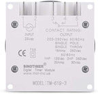 TM619 Timer Switch Digital LCD Power Timer Switch Weekly Programmable Thinner Model 16A 1NO+1NC (TM619-3 24V) - Image 3