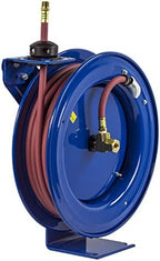 Coxreels P-LP-130 Low Pressure Retractable Air/Water Hose Reel: 1/4" I.D., 30' Hose Capacity, with Hose, 300 PSI, Made in USA - Image 5